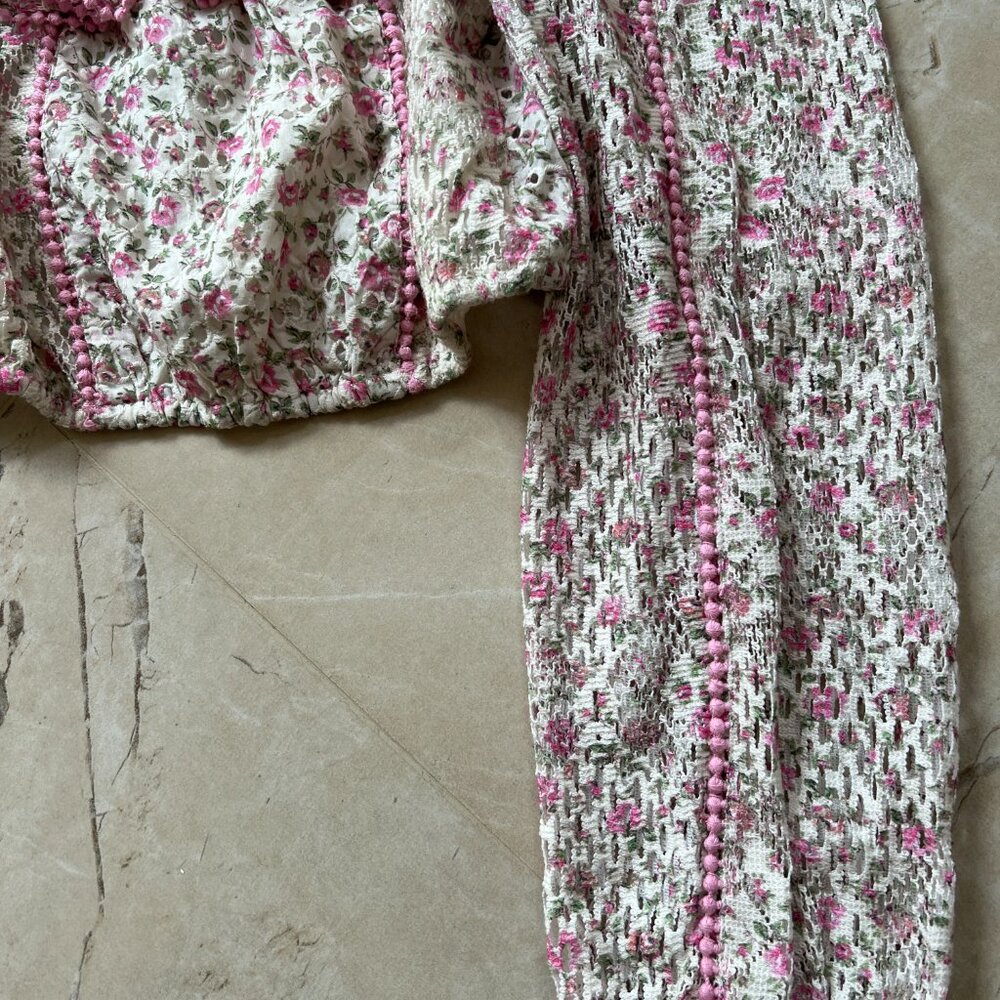 Love Shack Fancy - Dorabella rop top in Petunia Pink - Picture 4 of 4